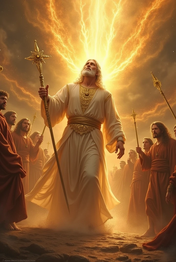 I was in the Spirit on the Lord’s day, and heard behind me a great voice, as of a trumpet, Saying, I am Alpha and Omega, the first and the last: and, What thou seest, write in a book, and send it unto the seven churches which are in Asia; unto Ephesus, and unto Smyrna, and unto Pergamos, and unto Thyatira, and unto Sardis, and unto Philadelphia, and unto Laodicea. And I turned to see the voice that spake with me. And being turned, I saw seven golden candlesticks; And in the midst of the seven candlesticks one like unto the Son of man, clothed with a garment down to the foot, and girt about the paps with a golden girdle. His head and his hairs were white like wool, as white as snow; and his eyes were as a flame of fire; And his feet like unto fine brass, as if they burned in a furnace; and his voice as the sound of many waters. And he had in his right hand seven stars: and out of his mouth went a sharp twoedged sword: and his countenance was as the sun shineth in his strength.