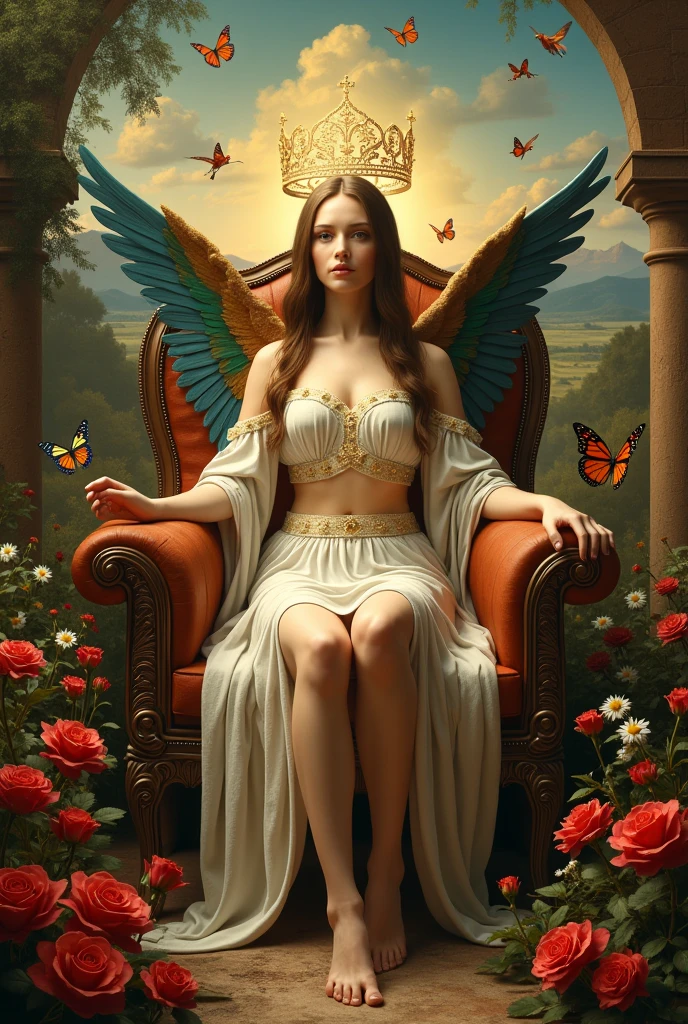 🖼️
🎨️
📐
✨
long shot scenic professional photograph of long shot scenic professional photograph of Creating random replicas of the classic historical masterpieces of Leonardo da Vinci in 'The Last Supper' superhit painting style, Ultra-High Definition, 64k resolution oil painting without a frame, using full dimensions of the selected resolution to fit the artwork image, medieval era innocent looks, finely detailed to perfection, art-punk, Arabic style, countryside background, art germ, high-octane. A portrait of a Rainbow of Butterflies and Daffodils with a beautiful virgin goddess nymph winged angel in the Garden of Heaven in the Paradise, goddess nymph winged angel is a Blessed Cosmic Virgin Heavenly Bride of Holy Christ and is an exact replica of the sketch of a supermodel Mona Lisa, happy smiling face, Sitting on a Queen's luxurious Heavenly Cushioned Chair of Paradise, Vatican looks and style, a precise copy of the conceptual legendary colorful Garden of Heavenly Paradise with rainbow hummingbirds and butterflies flying around, red roses and daffodils in the Heavenly Garden of Paradise with colorful random fruits on trees, a sketch of hummingbirds, butterflies, roses and daffodils is created with attention to the minutest detail, an unreal engine, ultimate beauty pro max, a quantum leap in artwork, magnificent miracle, unmatched quality, unmatched style, uniqueness to perfection, relaxed, bingo, illuminated, radiated with light, magnetic, extraordinary, a master stroke of a legendary brush, the artwork of a genius, a perfect sense of proportion and judgment, a tribute to a legendary master artist, super realistic, superhit, random dynamic poses, random smiling styles, random makeups, and random styles, vibrant 256k colors, ultimate art, extraordinary level portrait painting, master craftsmanship of sketching beautiful human female hands with strictly 4 symmetrical natural fingers on each hand in extremely minutest detail of care applied, GEFORCE RTX GPU magic