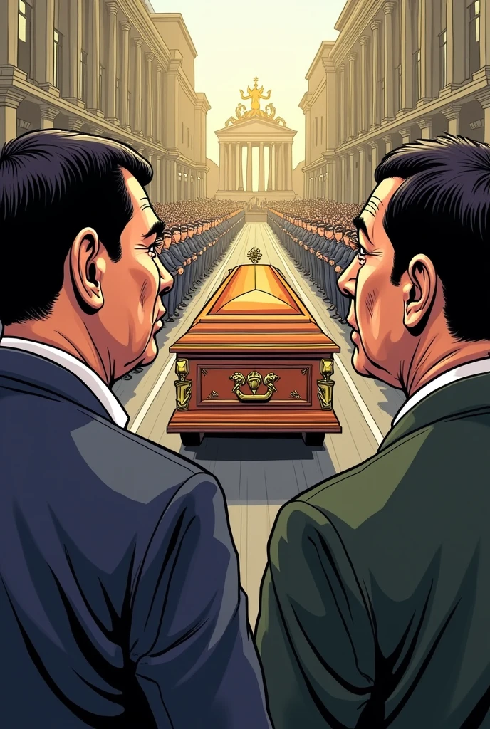 Rodrigo Duterte on Ferdinand marcos sr burial hero 
editoryal cartooning