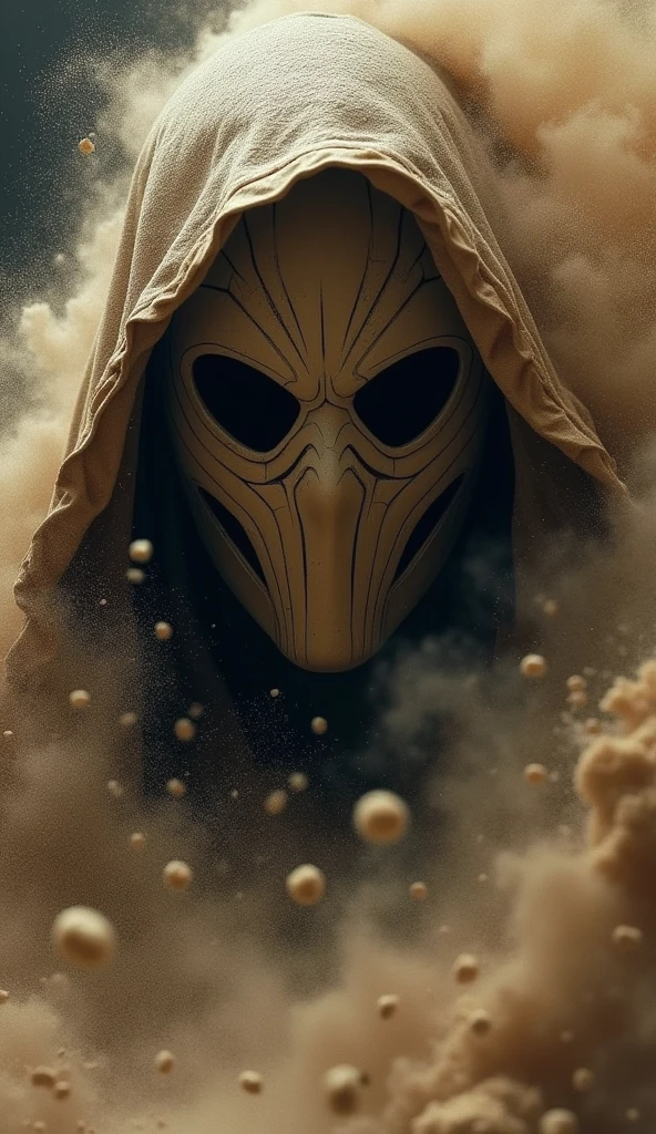 Moon Knight dissolving into swirling sand, ultra-realistic, in the style of Marvel Comics, volumetric dust, cinematic lighting, close-up portrait --ar 1:2 --personalize 2gwf1qc --stylize 750 --v 6. 1
