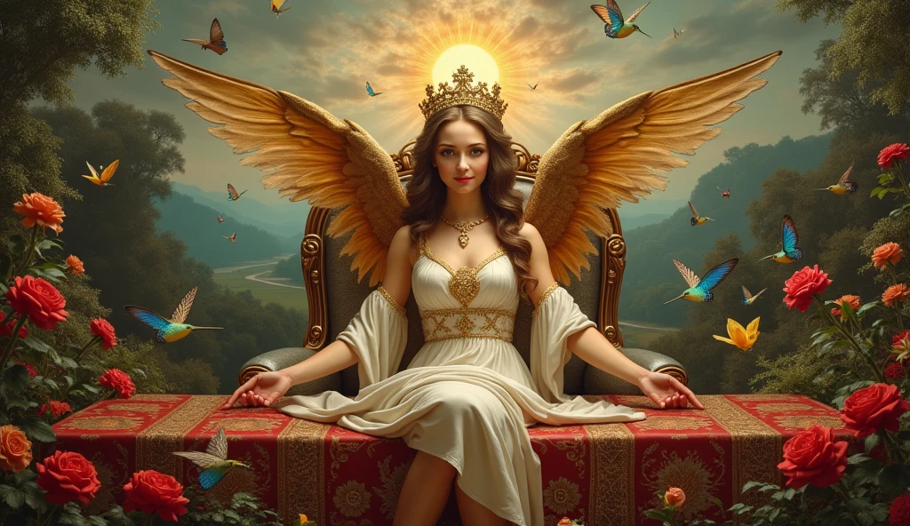 🖼️
🎨️
📐
✨
long shot scenic professional photograph of long shot scenic professional photograph of Creating random replicas of the classic historical masterpieces of Leonardo da Vinci in 'The Last Supper' superhit painting style, Ultra-High Definition, 64k resolution oil painting without a frame, using full dimensions of the selected resolution to fit the artwork image, medieval era innocent looks, finely detailed to perfection, art-punk, Arabic style, countryside background, art germ, high-octane. A portrait of a Rainbow of Butterflies and Daffodils with a beautiful virgin goddess nymph winged angel in the Garden of Heaven in the Paradise, goddess nymph winged angel is a Blessed Cosmic Virgin Heavenly Bride of Holy Christ and is an exact replica of the sketch of a supermodel Mona Lisa, happy smiling face, Sitting on a Queen's luxurious Heavenly Cushioned Chair of Paradise, Vatican looks and style, a precise copy of the conceptual legendary colorful Garden of Heavenly Paradise with rainbow hummingbirds and butterflies flying around, red roses and daffodils in the Heavenly Garden of Paradise with colorful random fruits on trees, a sketch of hummingbirds, butterflies, roses and daffodils is created with attention to the minutest detail, an unreal engine, ultimate beauty pro max, a quantum leap in artwork, magnificent miracle, unmatched quality, unmatched style, uniqueness to perfection, relaxed, bingo, illuminated, radiated with light, magnetic, extraordinary, a master stroke of a legendary brush, the artwork of a genius, a perfect sense of proportion and judgment, a tribute to a legendary master artist, super realistic, superhit, random dynamic poses, random smiling styles, random makeups, and random styles, vibrant 256k colors, ultimate art, extraordinary level portrait painting, master craftsmanship of sketching beautiful human female hands with strictly 4 symmetrical natural fingers on each hand in extremely minutest detail of care applied, GEFORCE RTX GPU magic