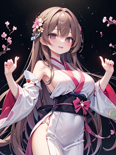 Highest quality、Best image quality、masterpiece、),Bold composition、)、Dynamic Angle、Intense movement poses、flower魁、fan、Dynamic pose、超beautiful女性が画面いっぱいに映る((2 Office Lady Big Bust、,Beautiful long ironed hair、Brown Hair、、thin、beautiful Hip,close、Esbian、,beautiful高品質、beautiful芸術、)The pieces fly、Visual Arts、Written boundary depth、gentle Light、Japanese Kimono、肌にkind、、ティッカーbeautiful装飾的な、beautiful装飾,elegant、Mysterious　、beautiful eyes staring at us、smile、kind、A Mother’s Love、、beautiful、beautiful手、Deadly Woman、たくさんのcherry blossoms、flower、flower瓶、Art Nouveau、
、Fujiko Mine、
Detailed explanation、Powerful、、beautifulflower模様装飾、beautiful装飾、.Get closer、1 Nearby.8、Cowboy Shot.Sweat、beautiful肌、orgasm.Ecstasy、Super Reality、Model shoot ,Don&#39;don&#39;t show your skin、、stylish、dramatic、Light、Hip、レンブラントLight、Body stereoscopic feeling,magical gentle Light  UHD、Wet、cherry blossoms、flower、Starry Night,magic Light、shooting star、beautiful world、Art Nouveau、erotic