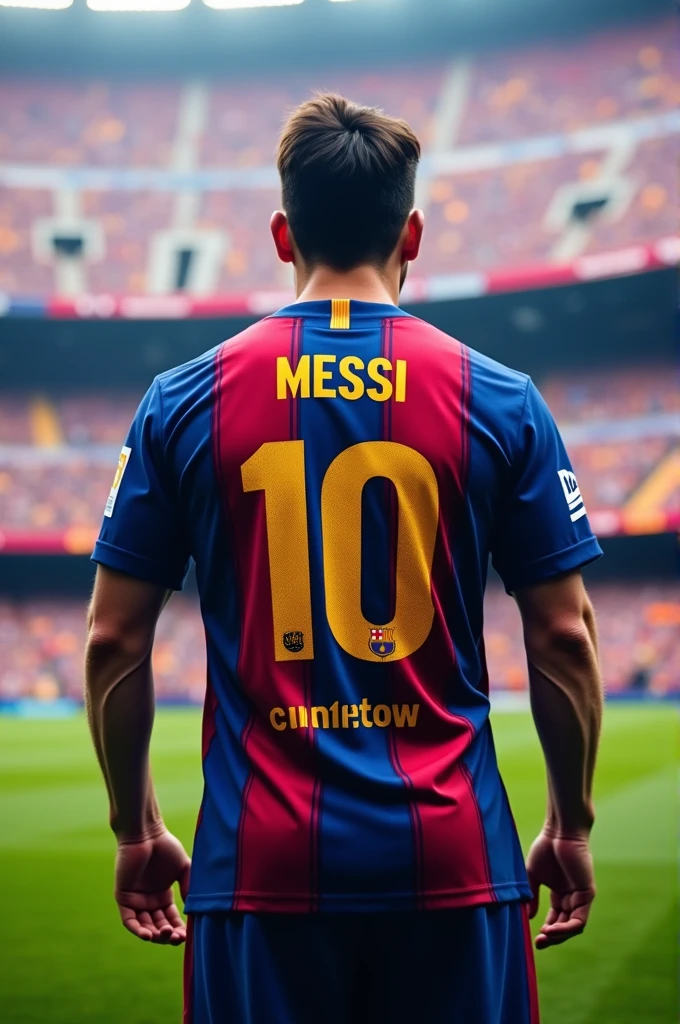 Barcelona jersey of messi