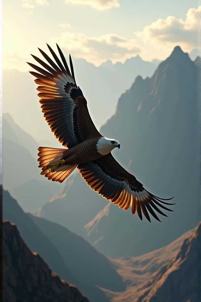 An eagle bird that flies faster and quicker than the cheetah