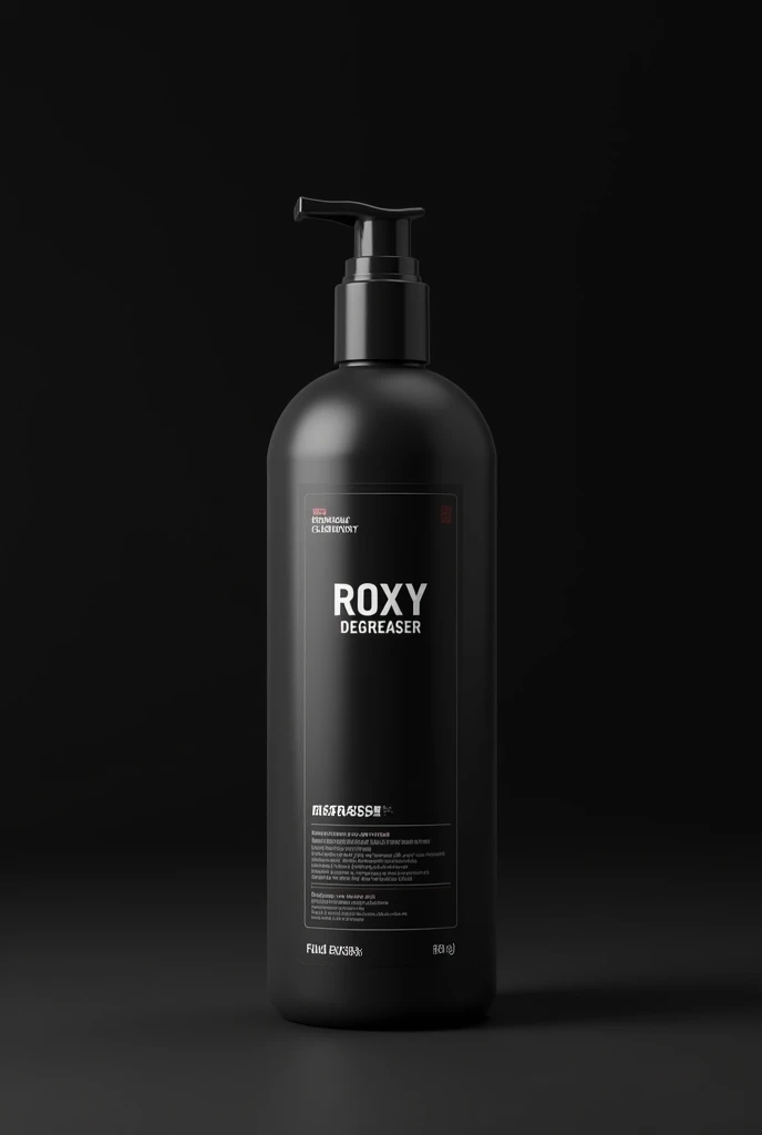 Product called roxy degreaser in black packaging