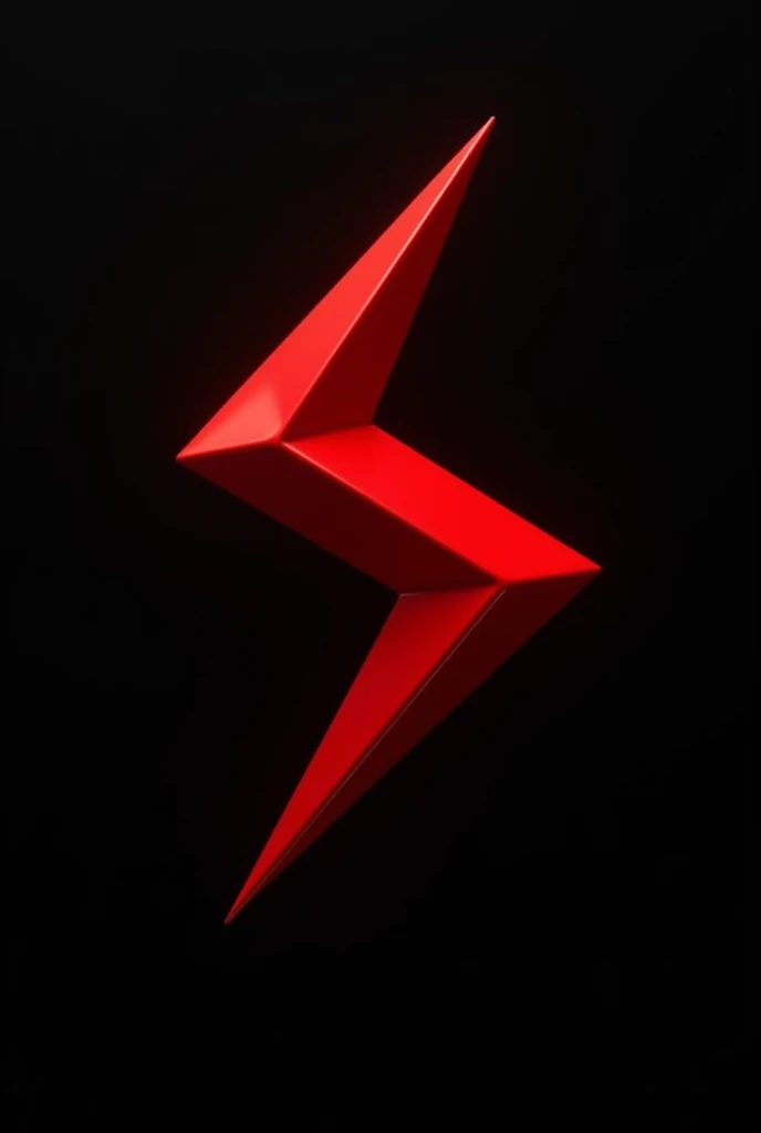 Generates the letter s with the shape of a red inverted triangle with a black background, the letter without modifications 