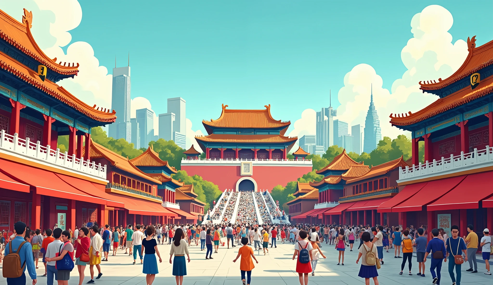 nl、 Square, Beijing,Celebrate National Day