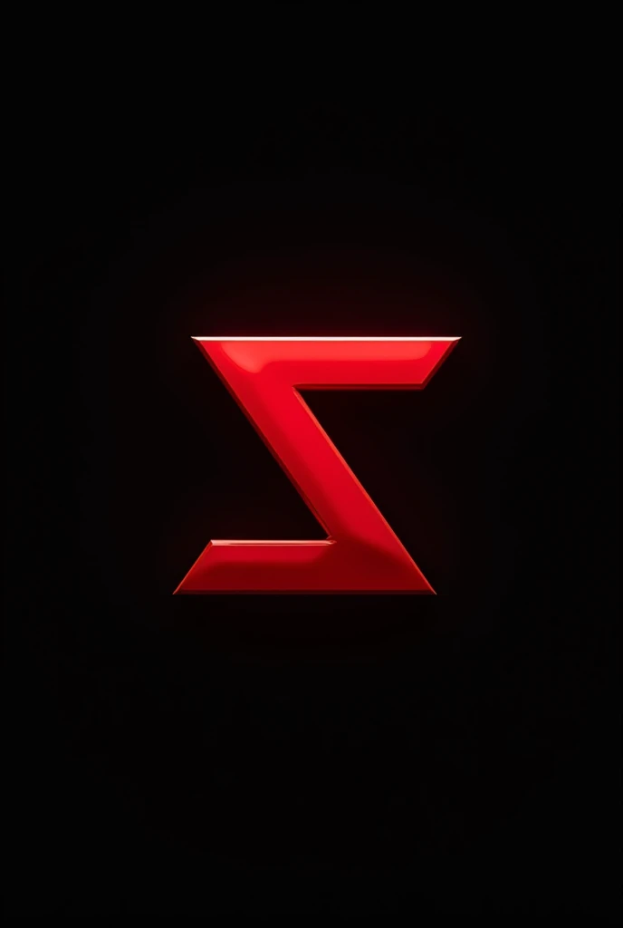 Generates the letter s with the shape of a red inverted triangle with a black background, the letter without modifications