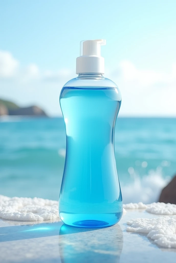 Super wash Laundry liquid logo
Laundry detergents 
Ocean blue liquid bottle 
Cloth washing 