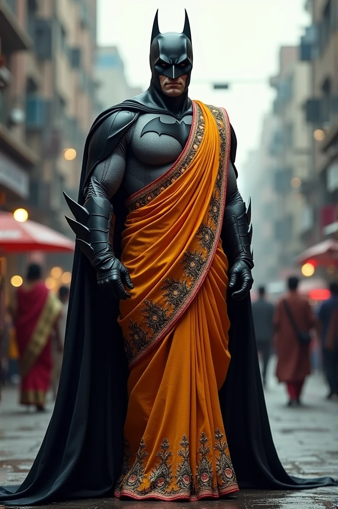 Batman in Indian saree look 