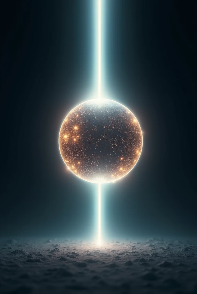 Create a sphere with light projected vertically