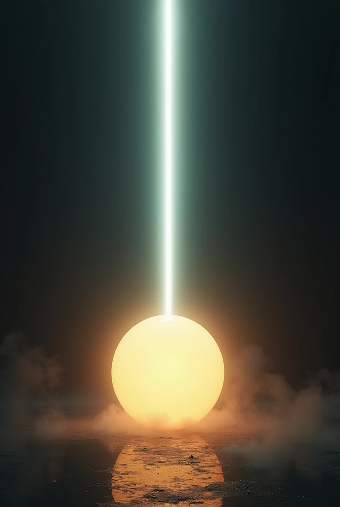 Create a sphere with the light projected vertically and that casts the shadow 