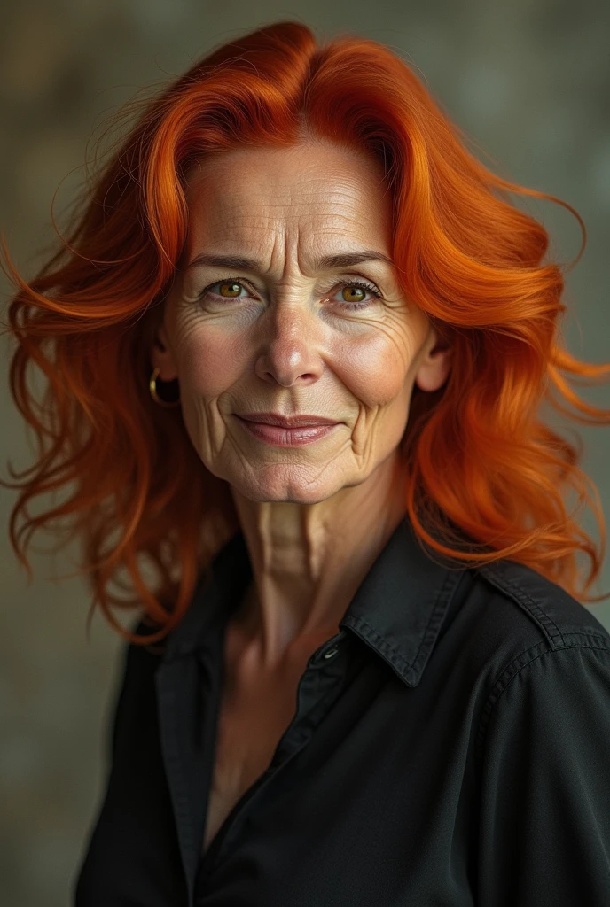 Woman 60 years with red hairs