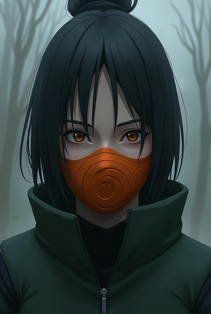 Nohara Rin puts on Obito's mask