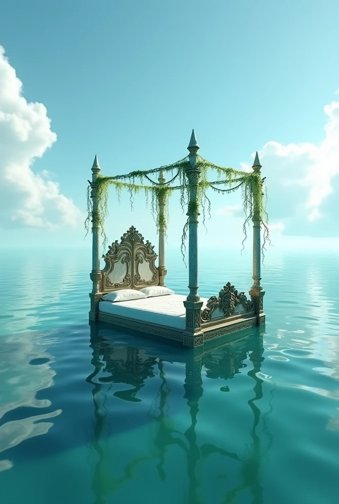 Mysterious bed in the sea