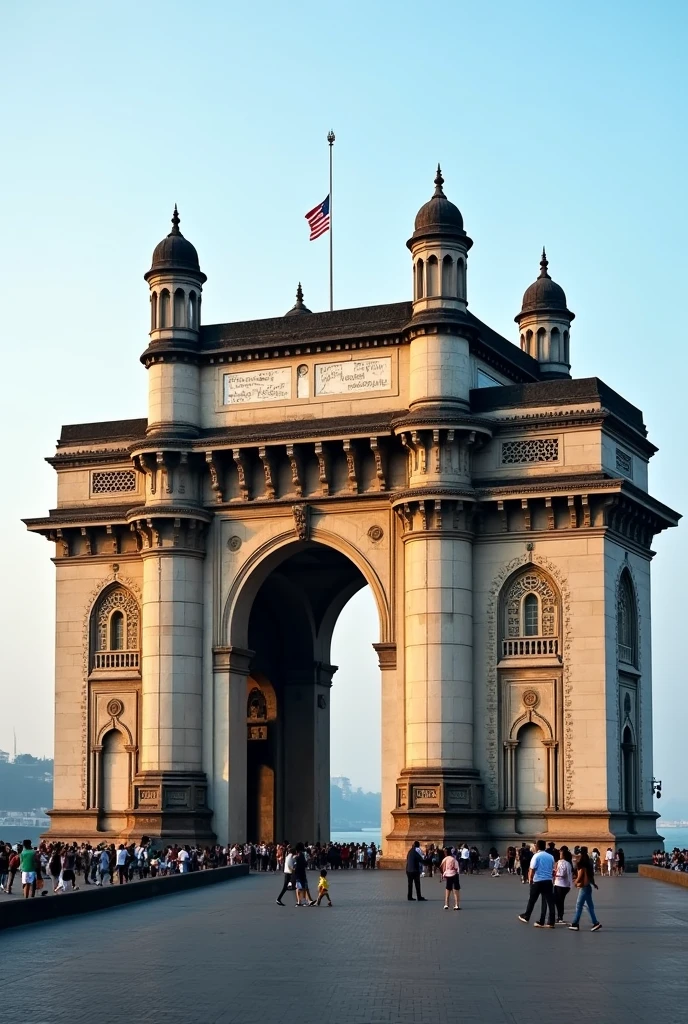 getave oph indiya**: !yah ek aitihaasik smaarak hai jo 1924 mein banakar taiyaar hua! yah mumbee ka ek pramukh paryatan sthal hai! aur british shaasan ke antargat bhaarat kee yaatra par aae british samraaton ke svaagat ke lie banaaya gaya tha!