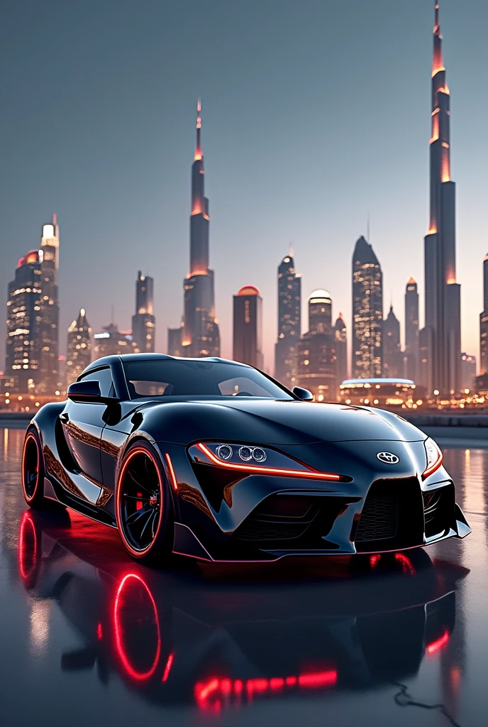 A new supra  with premium design black and red platinum ,Dubai bg