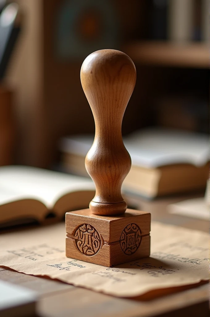 Cachet en bois