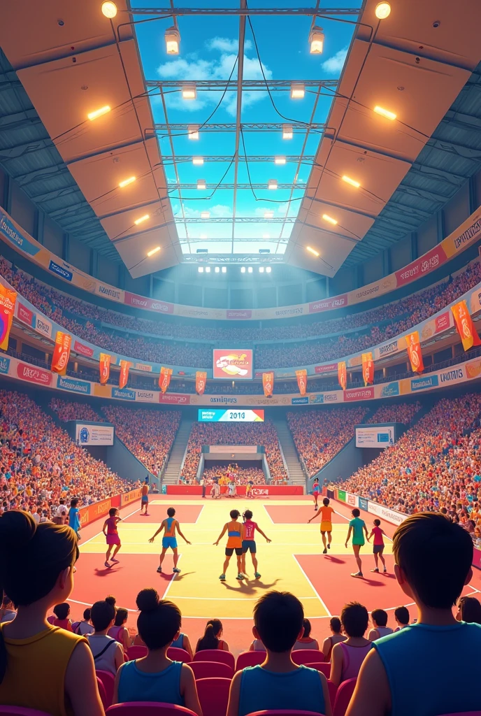 Idea for a sports meet house decoration on the theme "Unity Through Sports: Celebrating Diversity and Teamwork”