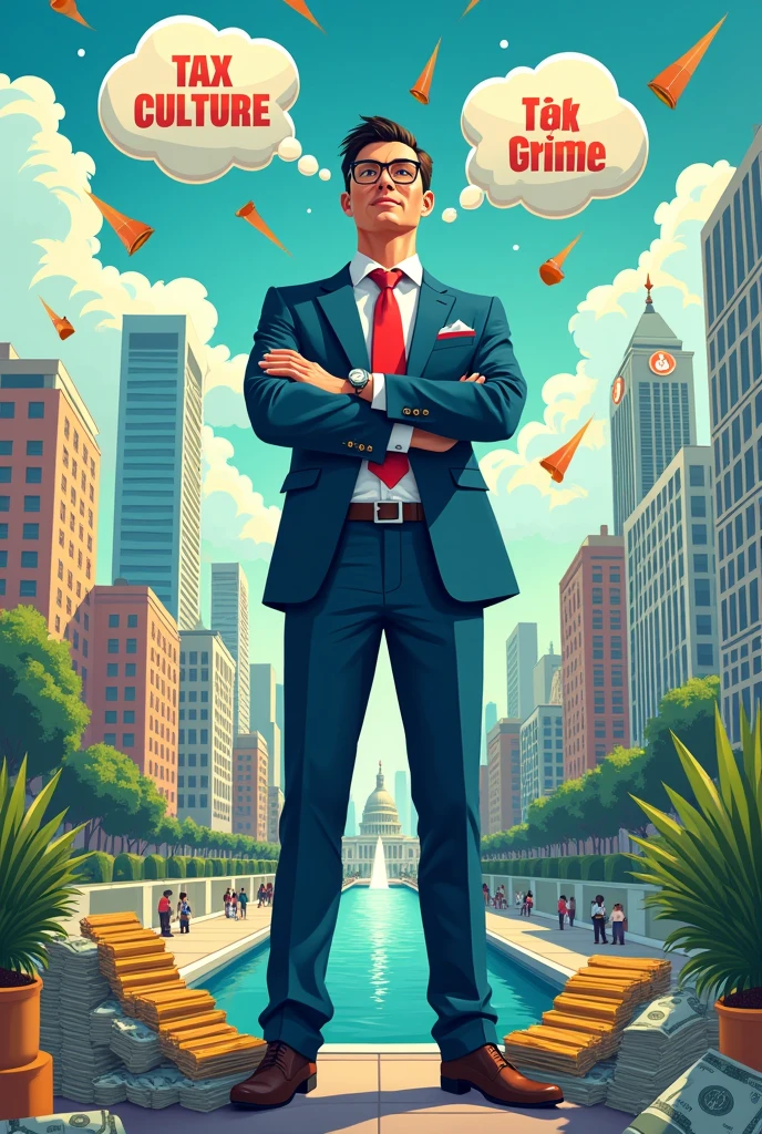 Create an image about the motivation to have tax culture