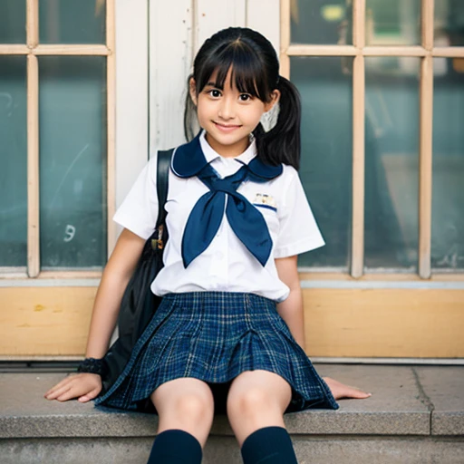 Elementary school girl Panty shot