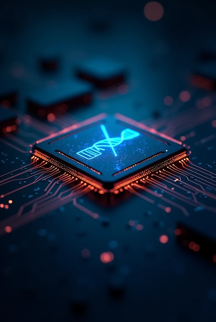 With that last image, The DNA code must be clearly identified in the center of the chip.