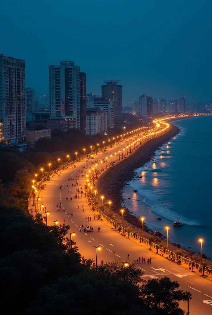 Marine Drive**: Also known as the 'Queen's Necklace', this is a famous beach road that runs along the western coast of Mumbai and is famous for its night lights!