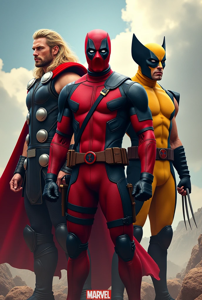 Thor and Deadpool and Wolverine stan togetherness