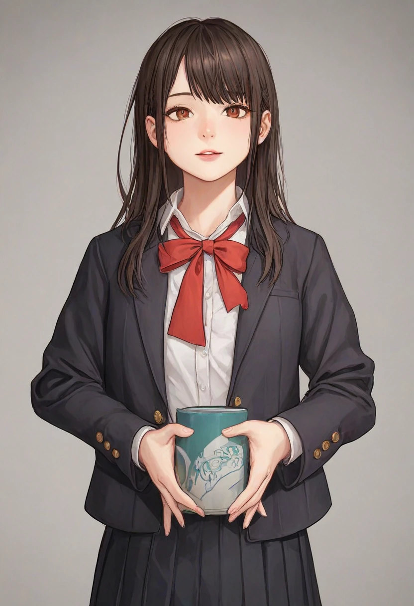 (NFSW:1.5)、(high resolution:3.1),realistic、from below、15years old、Japanese,Black Hair、Straight Long Hair、school uniform, jacket/blazer、Bottomless