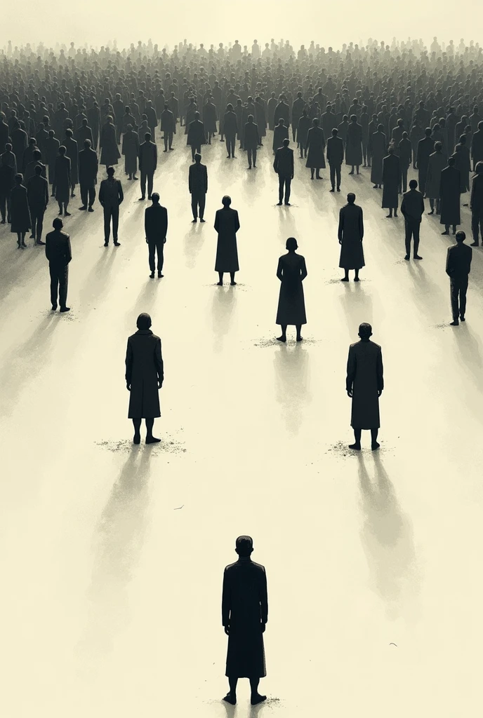 An easy-to-draw image of discrimination against social groups