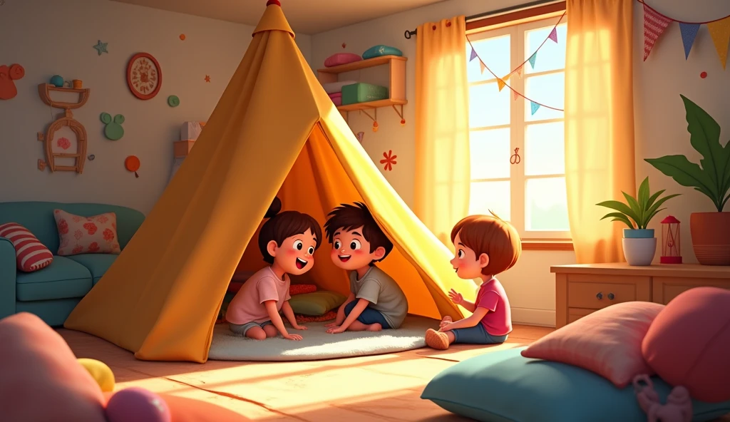 Inside, we build a cozy fort : animated