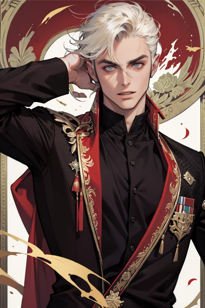 Handsome guy vampire from all sides