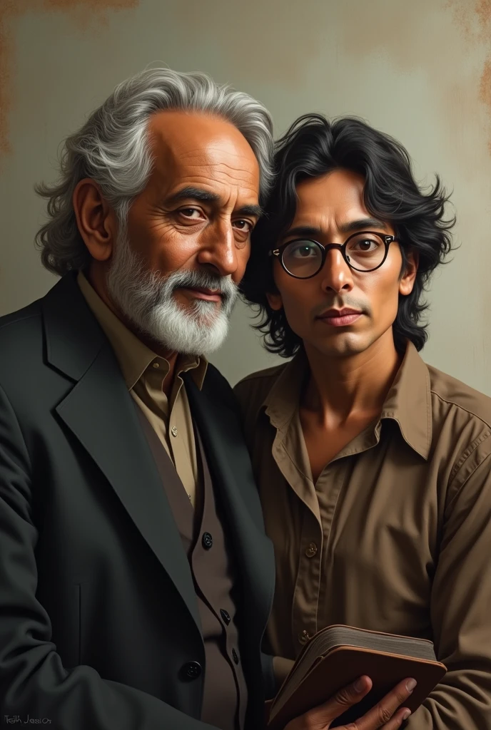 Ahmed nadeem qasmi with jaun Elia