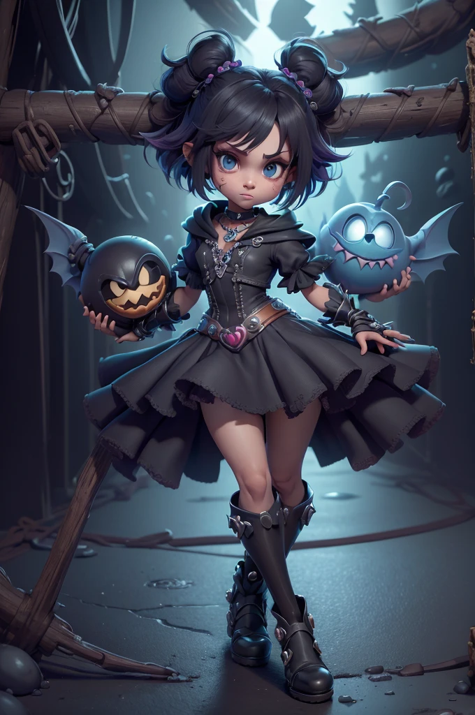 monstros estilos kingdom hearts, baseados em animais,3d style, shadown monster, demons, darkness monster, rayman legends, mickey mouse character style, girl and body, kingdom hearts, malhas leves e quentinhas, cores frias e alegres, portando espada magica, dark mouse in around, (raytrace),(((usando somente um body)))
