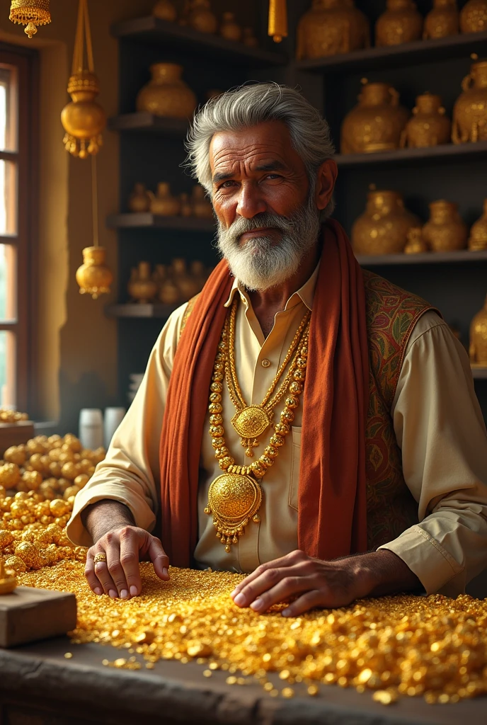 Nepali guy on gold shop