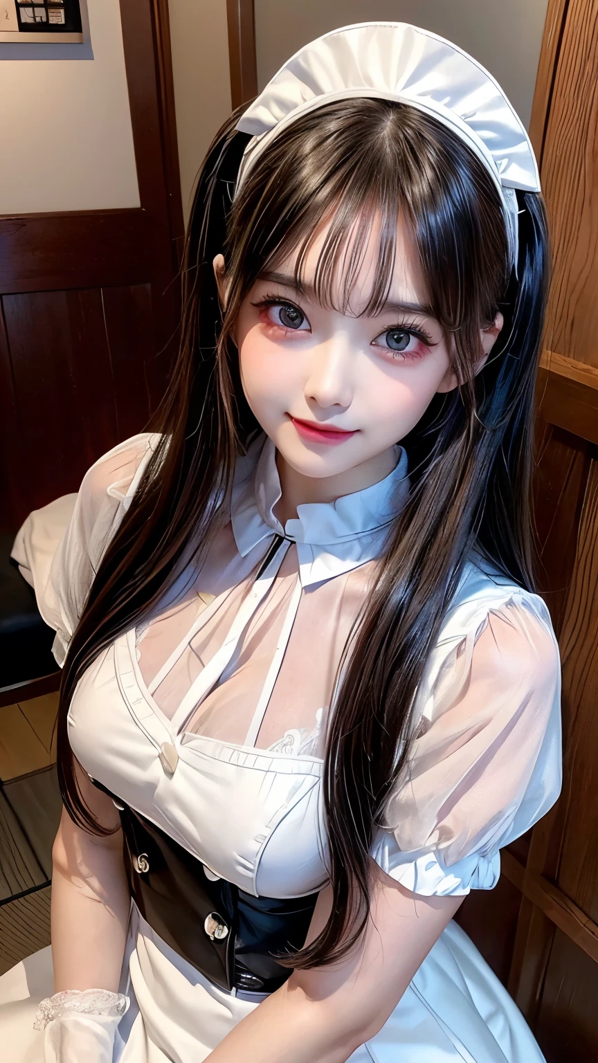 (masterpiece,best quality:1.4),(8k,raw photo,photo realistic:1.2),UHD, ,(shiny skin:1.4),detailed skin,detailed face,detailed eyes,(beautiful sparkling eyes:1.2),Symmetrical eyes,Detailed ear,1girl,natural make-up,(((Japanese idol))),((beautiful Japanese)),(face of the Golden Ratio),Detailed Background,Beautiful shiny hair,Twintails)),,(((cute teen maid))),((Average teen breasts)),,upper body,(Detailed Lolita Maid Outfits,Teenagers),,,Professional Lighting,,(Very detailed ,cute uniforms design,online shopping,LUMINE® Market,),,cute Instagram Style,,Dynamic angle,(Detailed Akihabara Maid Cafes,Great location),sakuragun,