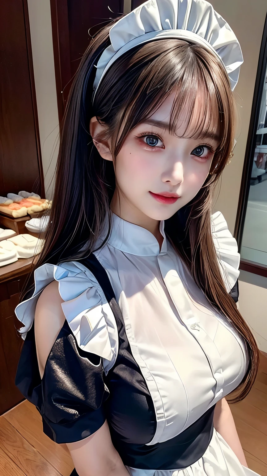 (masterpiece,best quality:1.4),(8k,raw photo,photo realistic:1.2),UHD, ,(shiny skin:1.4),detailed skin,detailed face,detailed eyes,(beautiful sparkling eyes:1.2),Symmetrical eyes,Detailed ear,1girl,natural make-up,(((Japanese idol))),((beautiful Japanese)),(face of the Golden Ratio),Detailed Background,Beautiful shiny hair,Twintails)),,(((cute teen maid))),((Average teen breasts)),,upper body,(Detailed Lolita Maid Outfits,rs),,,Professional Lighting,,(Very detailed ,cute uniforms design,online shopping,LUMINE® Market,),,cute Instagram Style,,Dynamic angle,(Detailed Akihabara Maid Cafes,Great location),sakuragun,