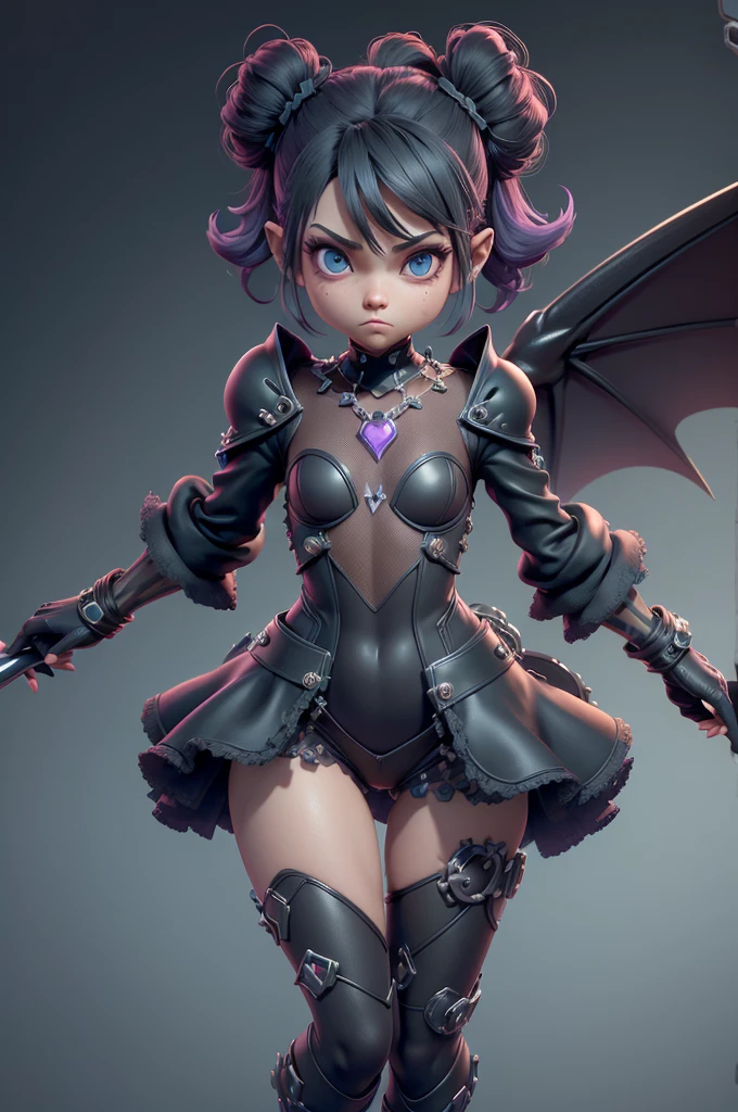 monstros estilos kingdom hearts, baseados em animais,3d style, shadown monster, demons, darkness monster, rayman legends, mickey mouse character style, girl and body, kingdom hearts, malhas leves e quentinhas, cores frias e alegres, portando espada magica, dark mouse in around, (raytrace),(((usando somente um bodysuit))),(((nada de vestido)))