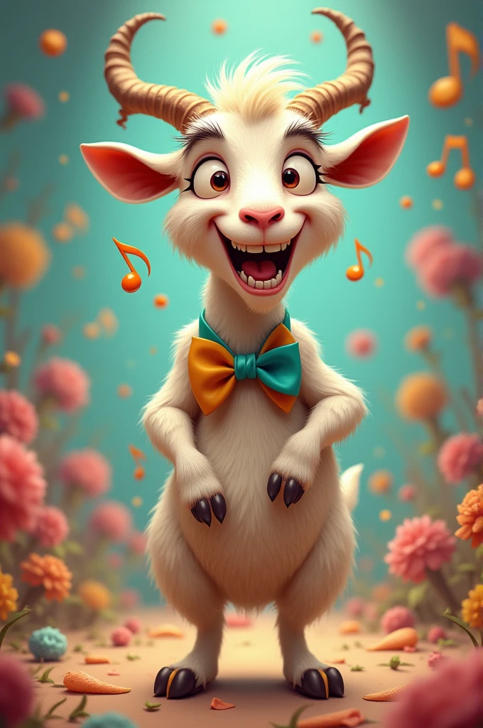 Funny goat singing 