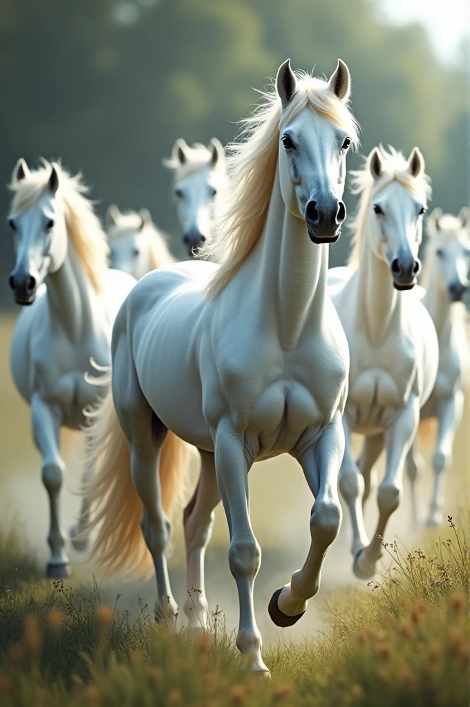 7 white horse