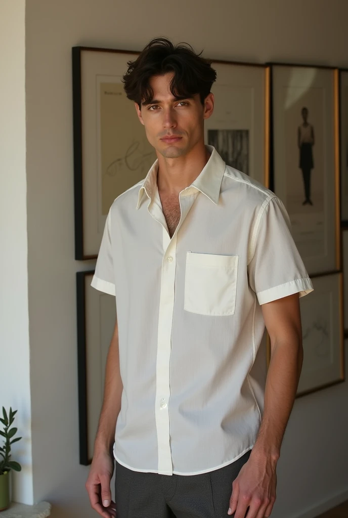 Short sleeve shirt on the selective collection theme