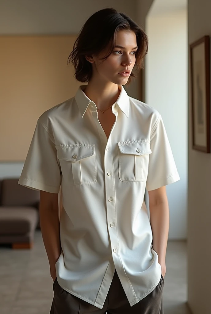 Short sleeve shirt on the selective collection theme 