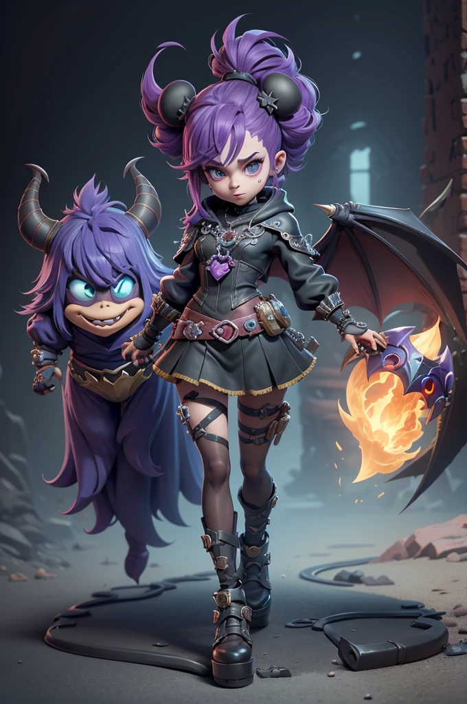 monstros estilos kingdom hearts, baseados em animais,3d style, shadown monster, demons, darkness monster, rayman legends, mickey mouse character style, girl and body, kingdom hearts, malhas leves e quentinhas, cores frias e alegres, portando espada magica, dark mouse in around, (raytrace),(league of legends character), league of legends character style