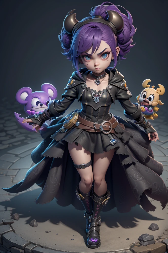 monstros estilos kingdom hearts, baseados em animais,3d style, shadown monster, demons, darkness monster, rayman legends, mickey mouse character style, girl and body, kingdom hearts, malhas leves e quentinhas, cores frias e alegres, portando espada magica, dark mouse in around, (raytrace), peitões