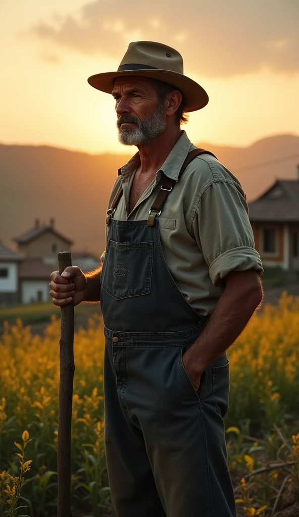 One day a farmer of the village, who worked in the fields till late at night,
