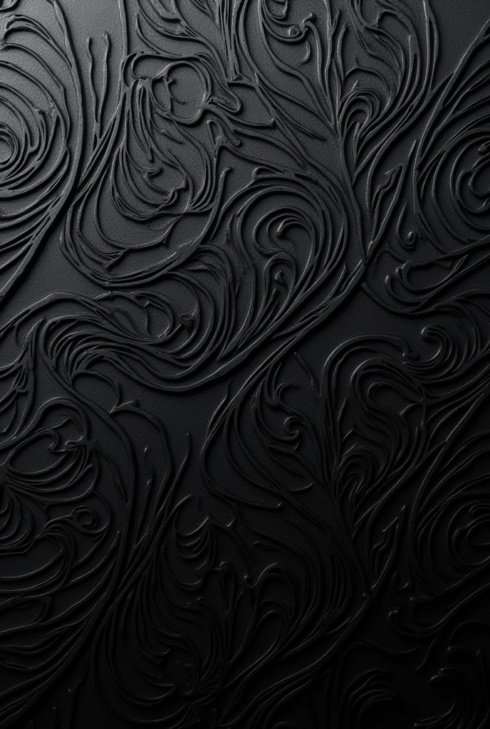 Triple Black Damascus steel pattern
