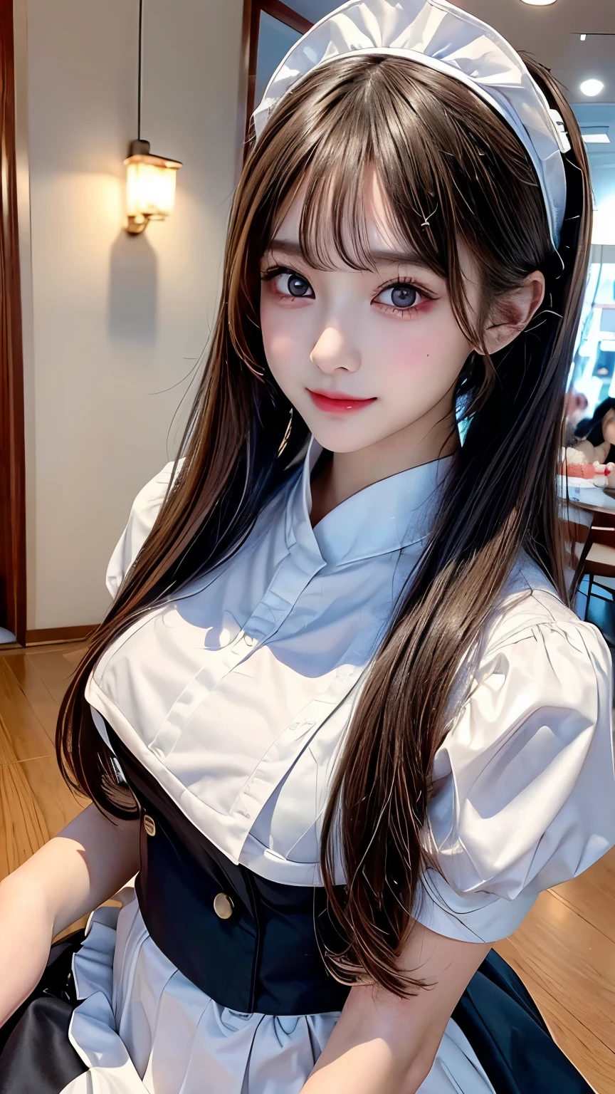 (masterpiece,best quality:1.4),(8k,raw photo,photo realistic:1.2),UHD, ,(shiny skin:1.4),detailed skin,detailed face,detailed eyes,(beautiful sparkling eyes:1.2),Symmetrical eyes,Detailed ear,1girl,natural make-up,(((Japanese idol))),((beautiful Japanese)),(face of the Golden Ratio),Detailed Background,Beautiful shiny hair,Twintails)),,(((cute teen maid))),((Average teen breasts)),,upper body,(Detailed Lolita Maid Outfits,Teenagers),,,Professional Lighting,,(Very detailed ,cute uniforms design,online shopping,LUMINE® Market,),,cute Instagram Style,,Dynamic angle,(Detailed Akihabara Maid Cafes,Great location),sakuragun,