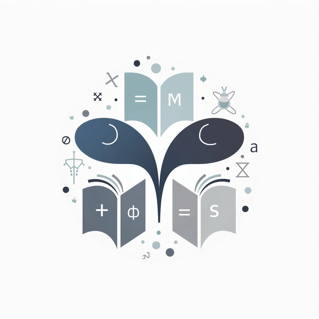 Create a logo that represents education and within it the different areas of knowledge technology, mathematics, Spanish, social, Art, Science without text please