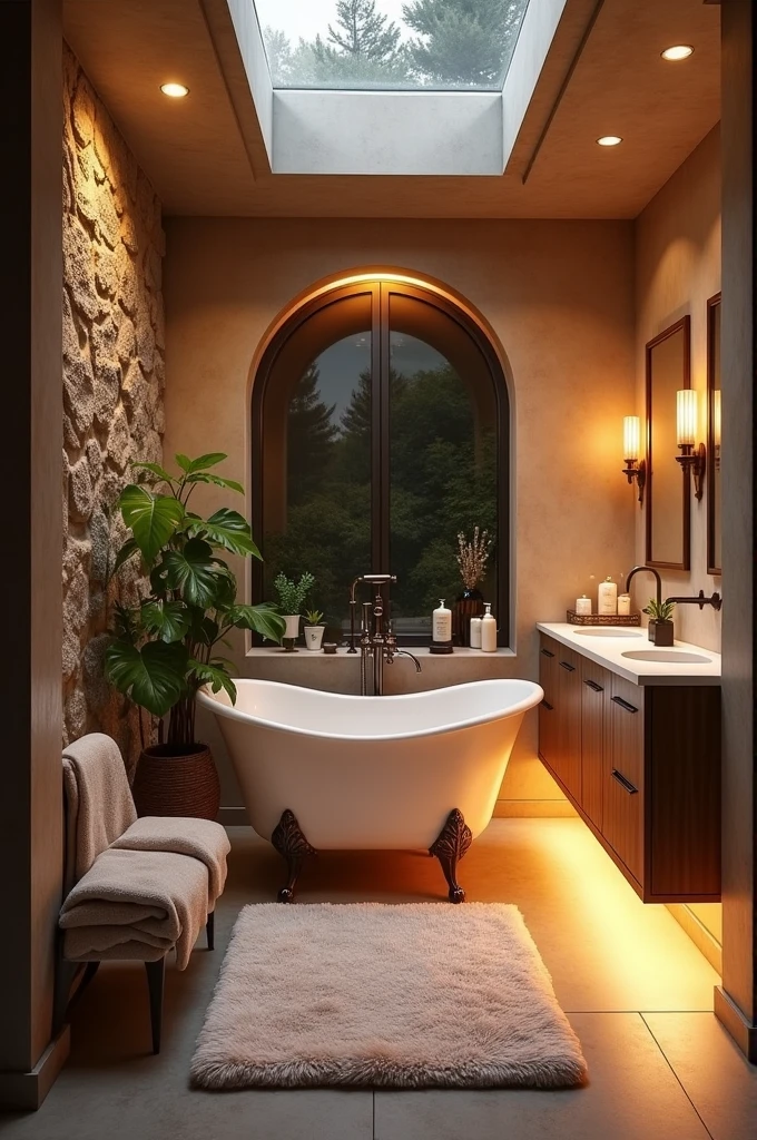 Create the coziest bathroom with ambient lights