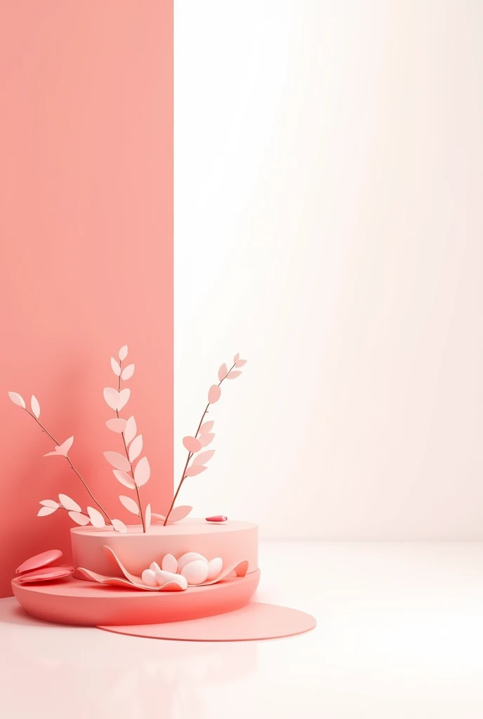Red and white simple picture